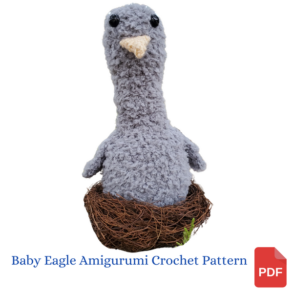 Baby Eagle Amigurumi Crochet Pattern