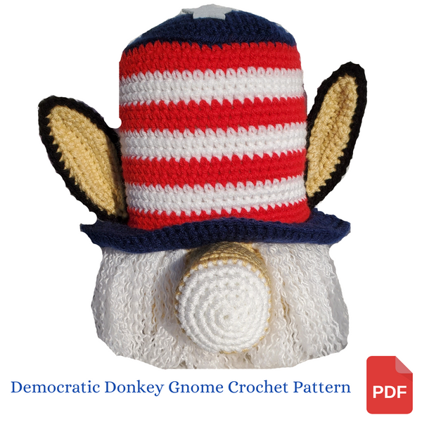 Democrat Donkey Gnome Crochet Pattern