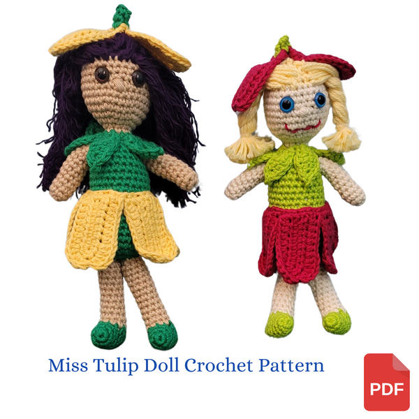 Miss Tulip Amigurumi Crochet Pattern