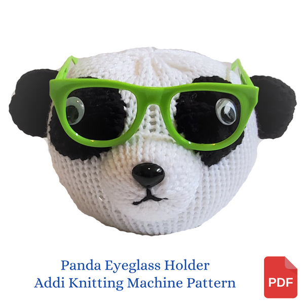 Panda Bear Eyeglass Holder Addi King Pattern