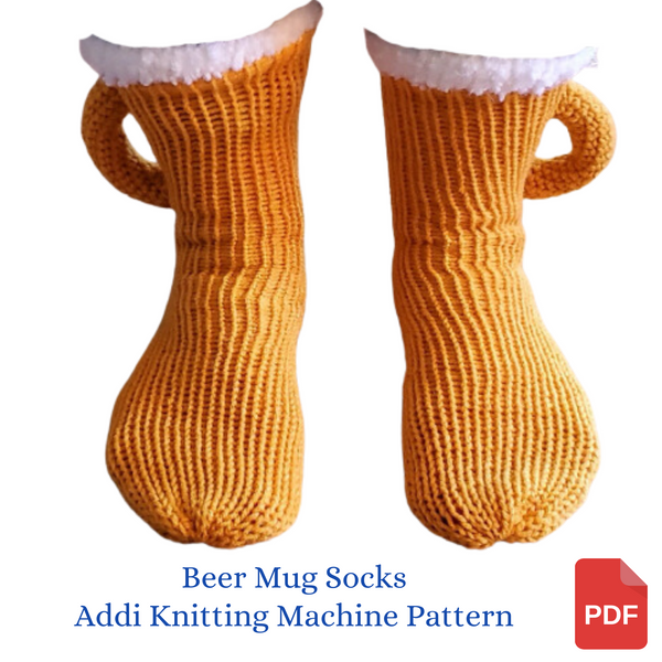 Beer Mug Socks Addi Pro Pattern (Adult one size)