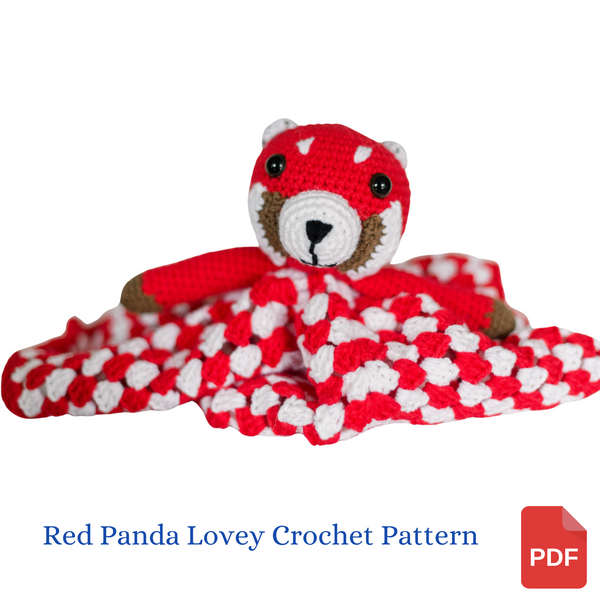 Red Panda Lovey Crochet Pattern