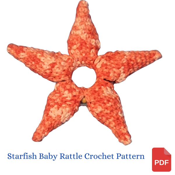 Starfish Baby Rattle Crochet Pattern