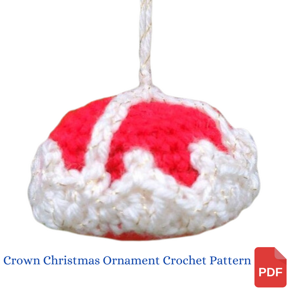 Crown Ornament Crochet Pattern