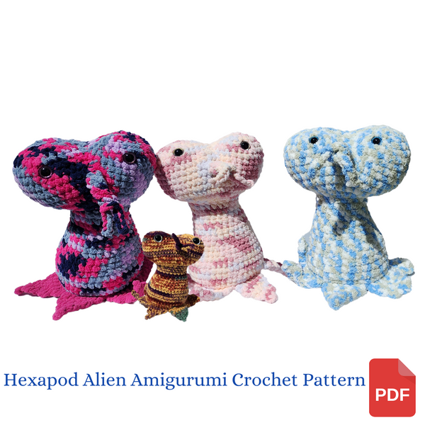 Hexapod Alien Amigurumi Crochet Pattern