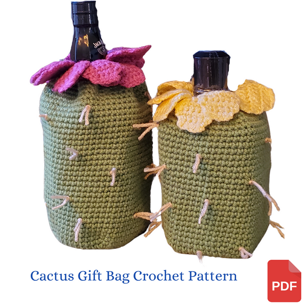 Prickly Pear Liquor Bottle Crochet Pattern