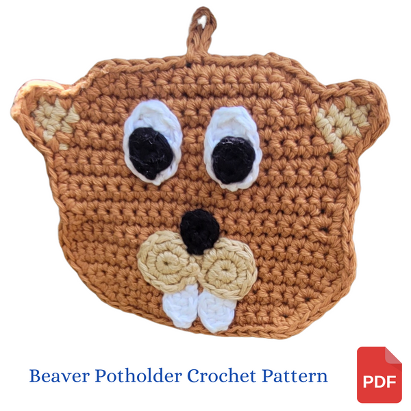 Beaver Potholder Crochet Pattern