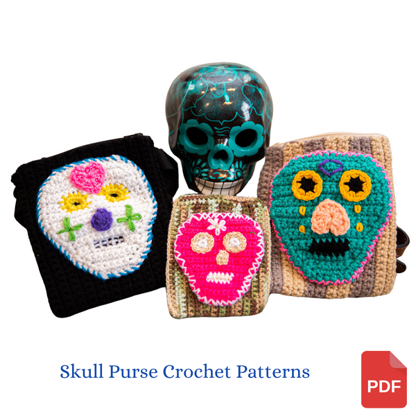 Sugar Skull Purses Crochet Pattern