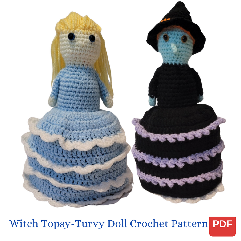 Crochet topsy turvy doll shop