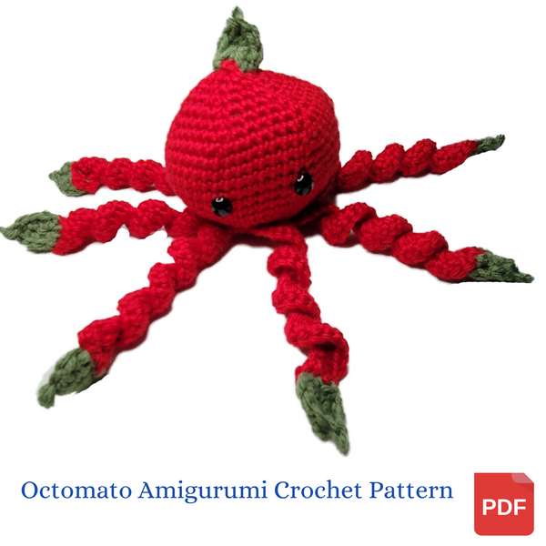 Crochet Pattern Octopus Plus Tomato Equals Octomato Amigurumi