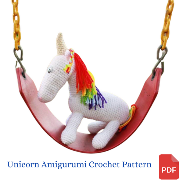 I Love You Unicorn Stuffed Animal Crochet Pattern