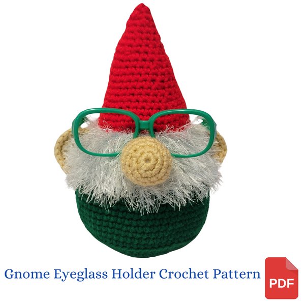 Christmas Gnome Eyeglass Holder Crochet Pattern