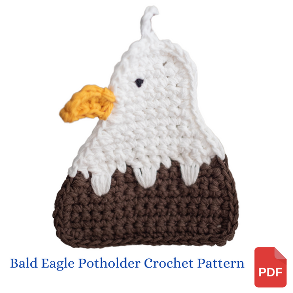 Bald Eagle Potholder Crochet Pattern