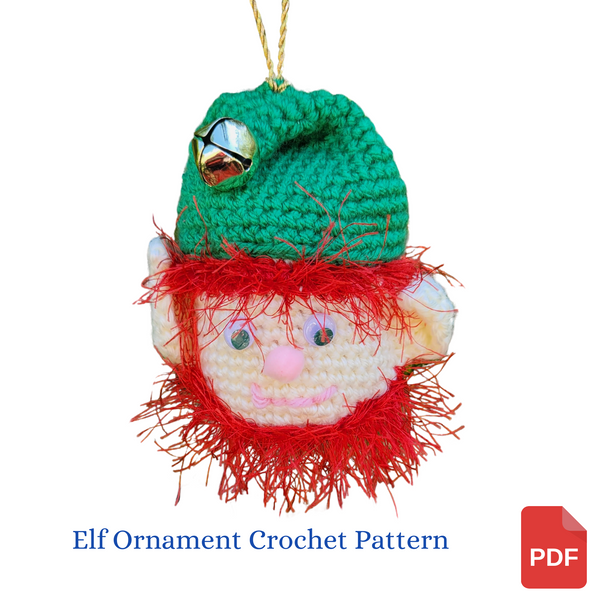 Bearded Elf Ornament Crochet Pattern