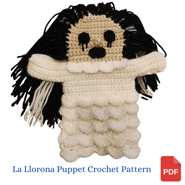 La Llorona Hand Puppet Crochet Pattern