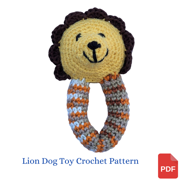 Lion Dog Toy Crochet Pattern