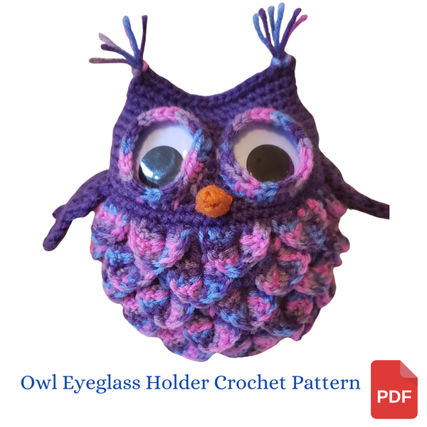 Owl Eyeglass Holder Crochet Pattern