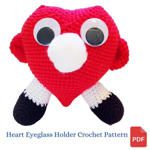 Heart Eyeglass Holder Crochet Pattern