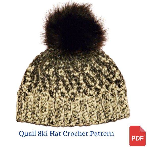Quail Ski Hat Crochet Pattern