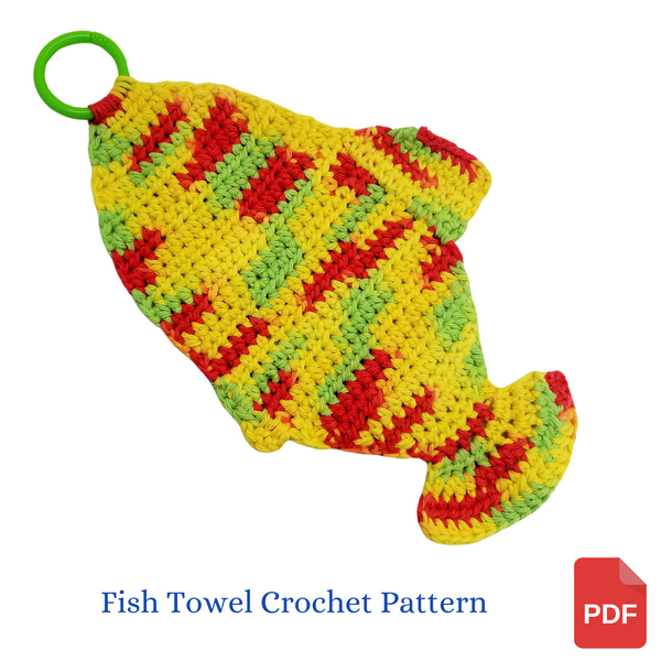 Fish Dish Towel Crochet Pattern