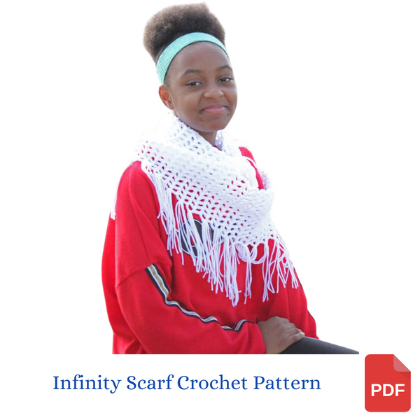 Lacy Infinity Scarf Crochet Pattern