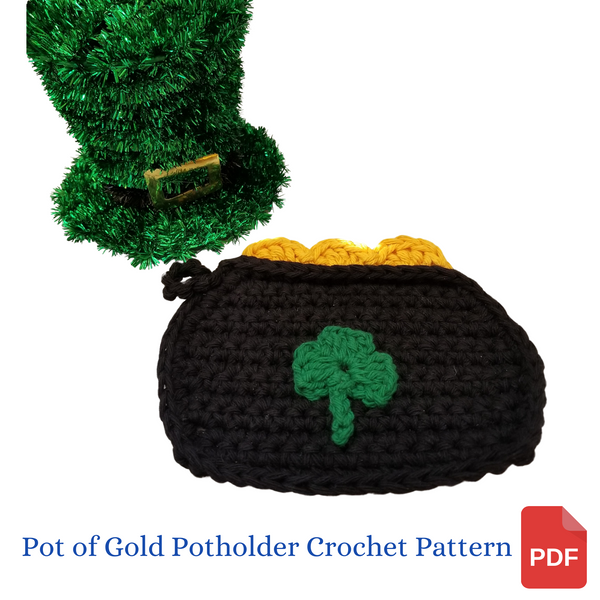 Pot of Gold Potholder Crochet Pattern
