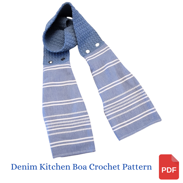 Denim Kitchen Boa Crochet Pattern