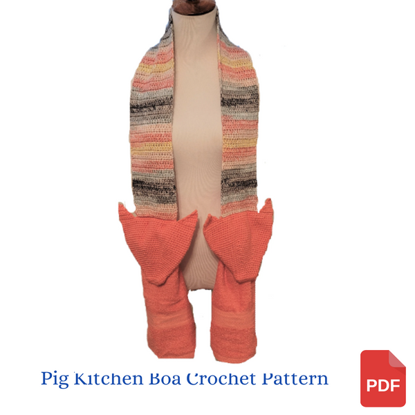 Pig Kitchen Boa Crochet Pattern