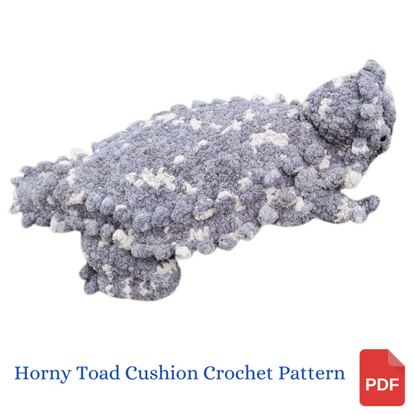 Texas Horny Toad Pillow Crochet Pattern