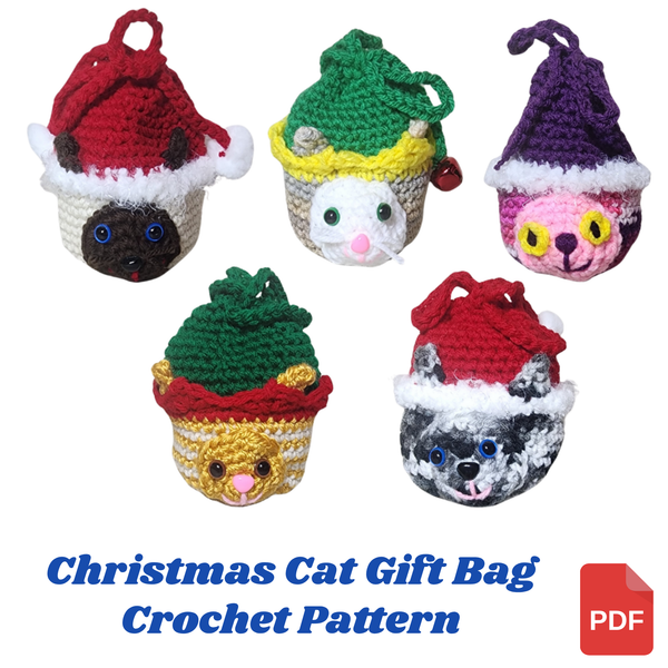 Santa Claws Gift Bag Crochet Pattern