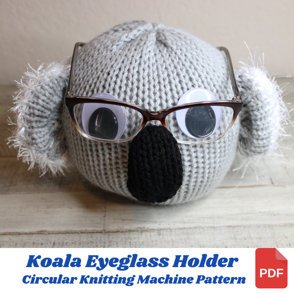 Koala Eyeglass Stand Knitting Machine Pattern