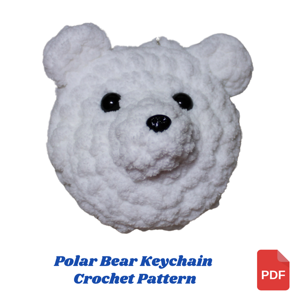 Crochet Polar Bear Keychain Pattern