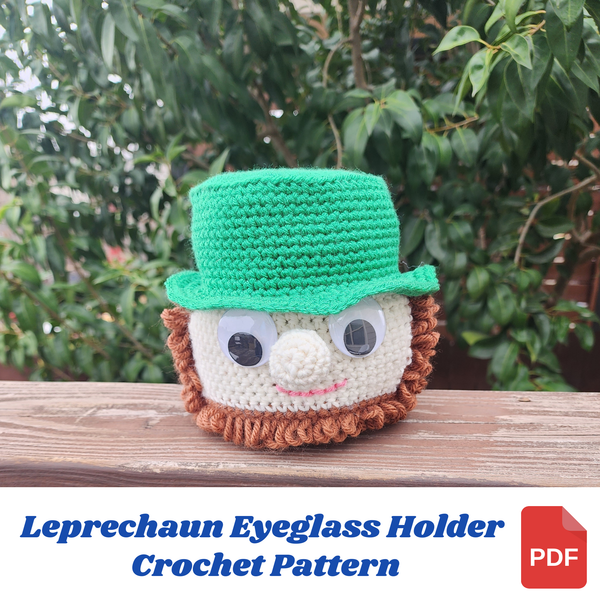 Leprechaun Eyeglass Holder Crochet Pattern
