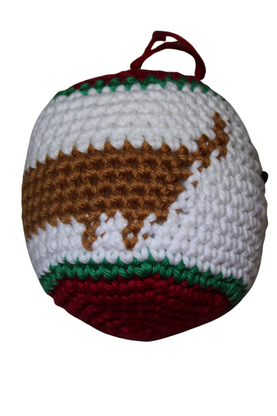 Handmade Crochet Dachshund Christmas Ornament