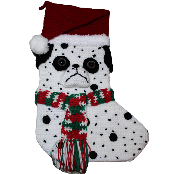 Dalmatian Christmas Stocking Crochet Pattern