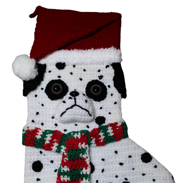 Dalmatian Christmas Stocking Crochet Pattern