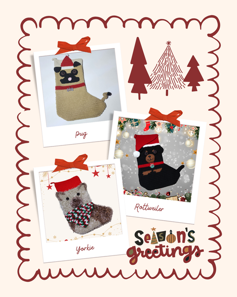 Dog Christmas Stocking Crochet Patterns Ebook