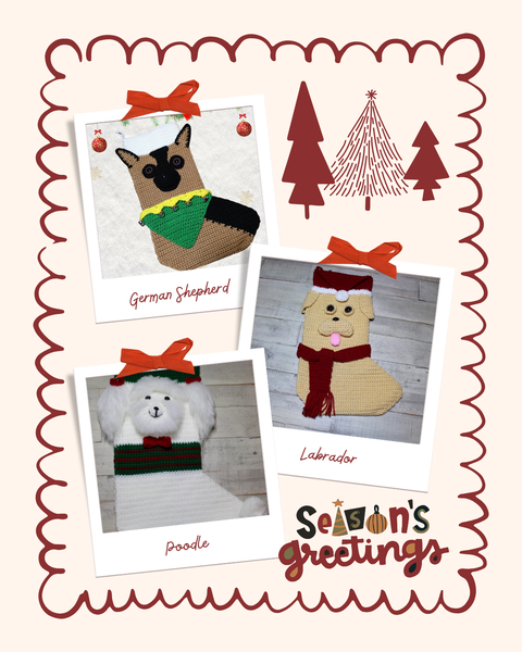Dog Christmas Stocking Crochet Patterns Ebook