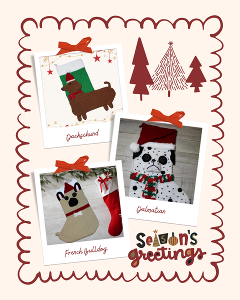 Dog Christmas Stocking Crochet Patterns Ebook
