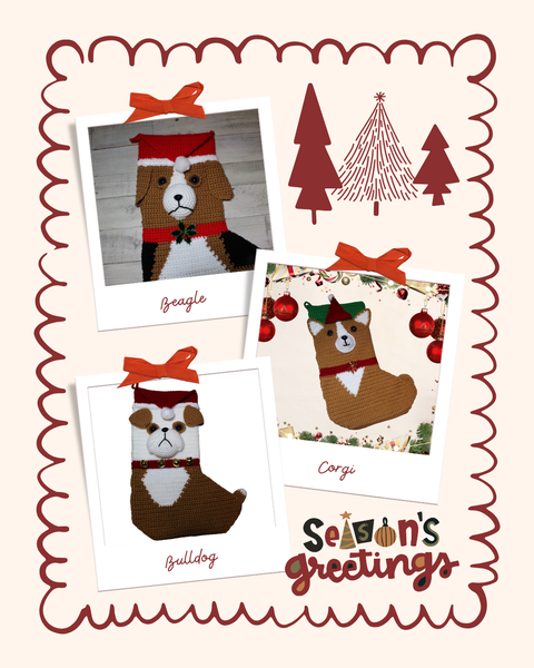 Dog Christmas Stocking Crochet Patterns Ebook