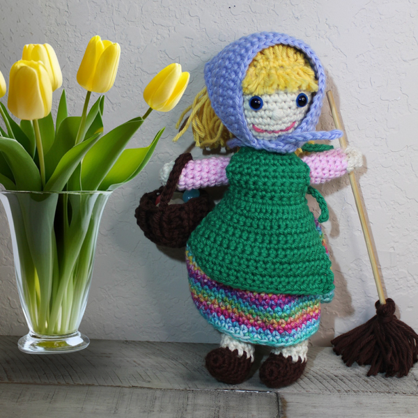 Easter Witch Amigurumi Crochet Pattern