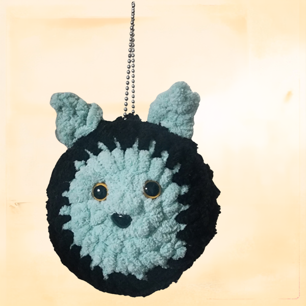 Frankencat Keychain Crochet Pattern PDF