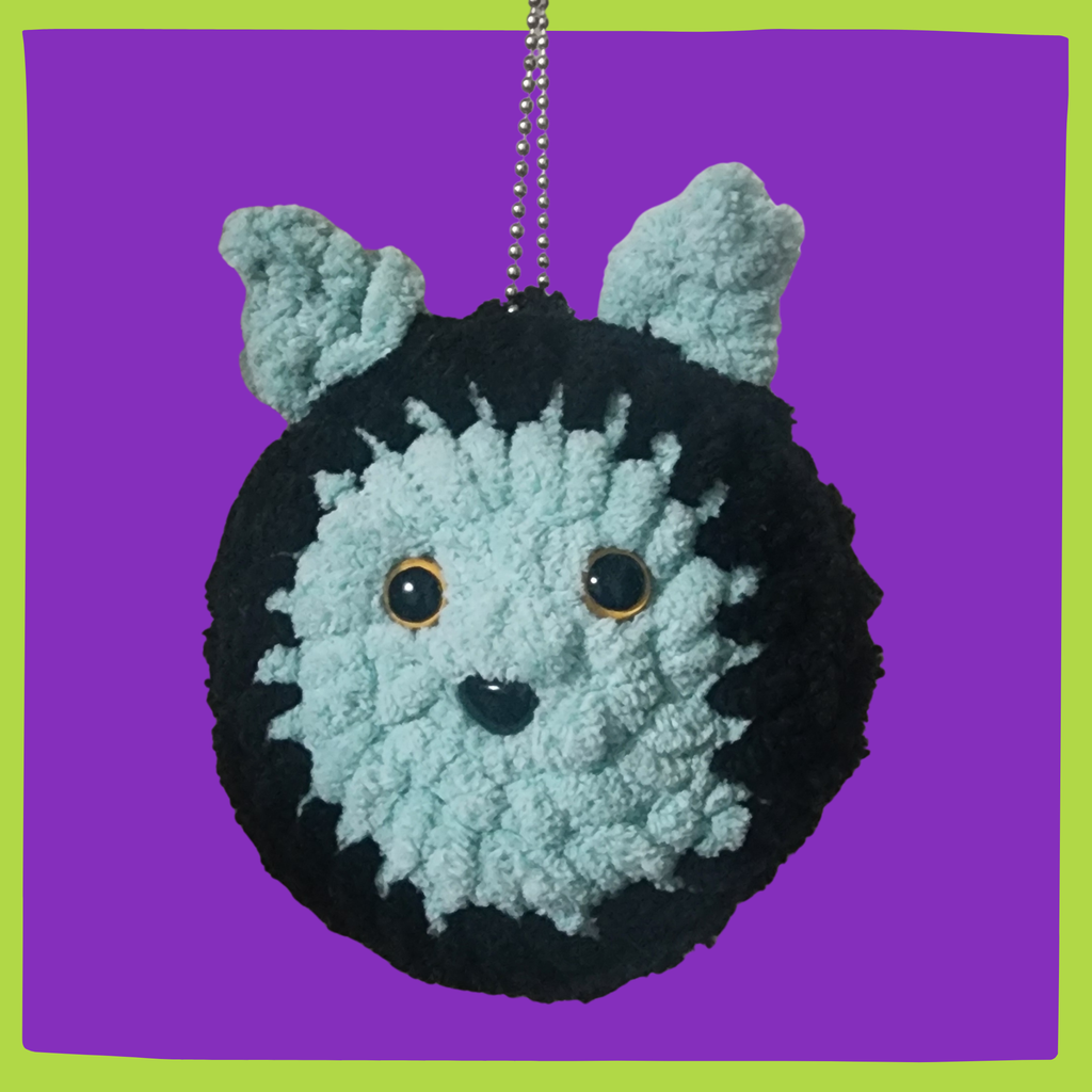 Frankencat Keychain Crochet Pattern PDF