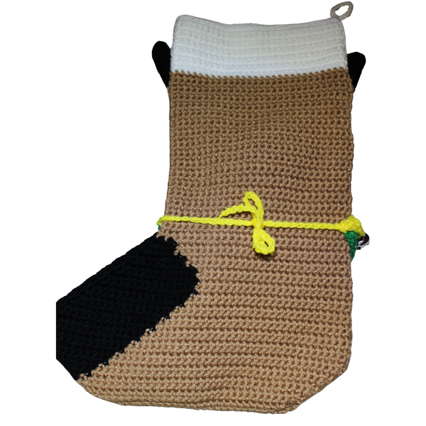 German Shepherd Christmas Stocking Crochet Pattern