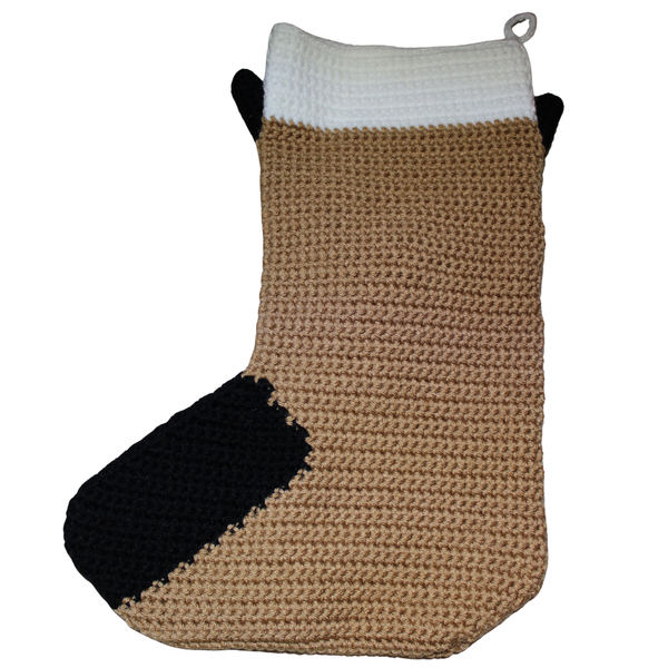 German Shepherd Christmas Stocking Crochet Pattern