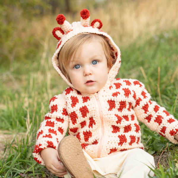 Giraffe Baby Sweater Crochet Pattern