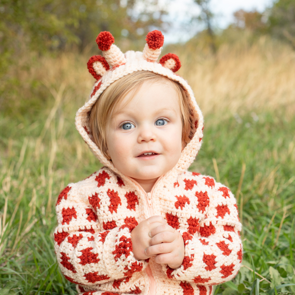 Giraffe Baby Sweater Crochet Pattern