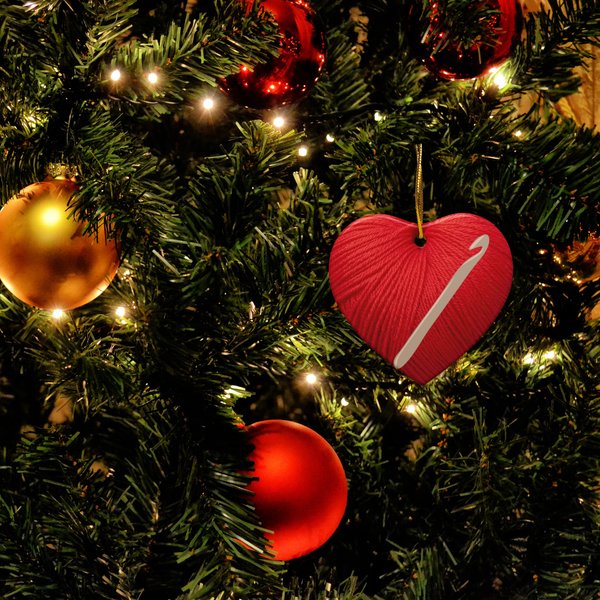 Heart of a Hooker Ceramic Ornament