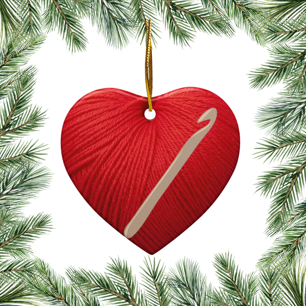 Heart of a Hooker Ceramic Ornament