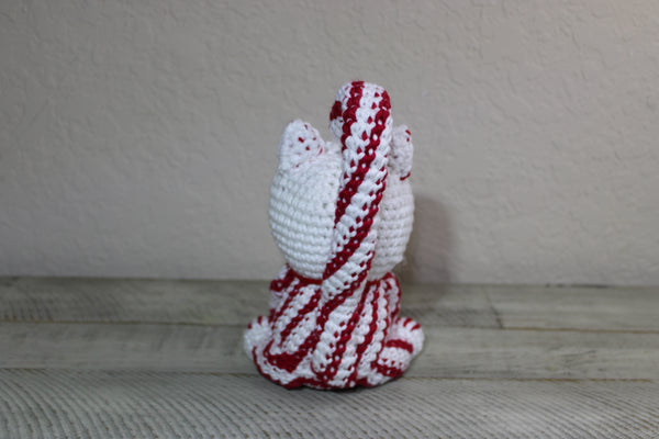 Candy Cane Kitty Amigurumi Crochet Pattern